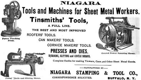 niagara sheet metal brake|niagara machine and tool works history.